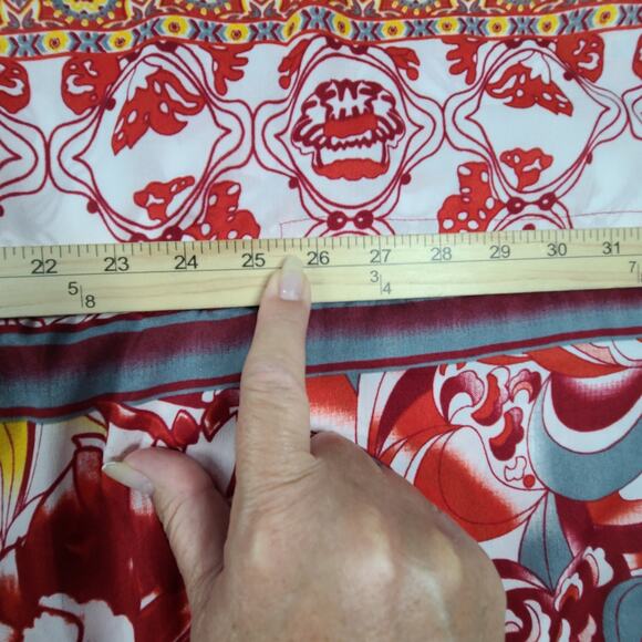 Miss Lavish London women's red embellished kaftan tunic NWT Size Small - Picture 10 of 12